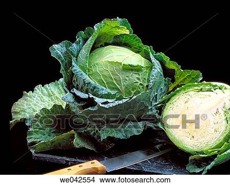 Picture - Green cabbage. Fotosearch