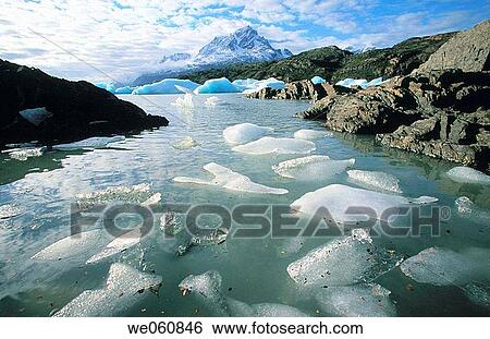 Grey Glacier. Torres del Paine National Park. Patagonia. Chile View Large Photo Image Stock Photograph - Grey Glacier. Torres del Paine National Park. Patagonia. Chile. Fotosearch