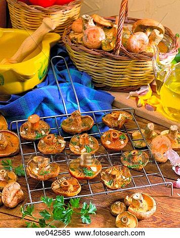 Grilled mushrooms View Large Photo Image Stock Photography - Grilled mushrooms. Fotosearch
