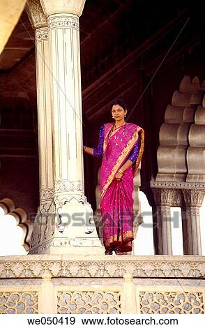 Stock Photo - Hindu woman in traditional costume. Fotosearch