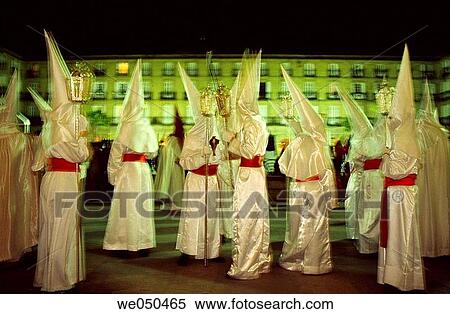Holy Week procession in Plaza Nueva, Bilbao. Biscay, Euskadi, Spain View Large Photo Image Stock Photography - Holy Week procession in Plaza Nueva, Bilbao. Biscay, Euskadi, Spain. Fotosearch
