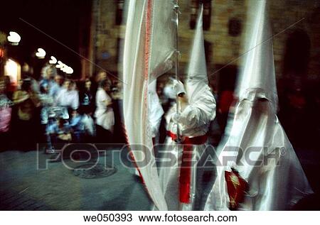 Holy Week procession in the old town, Bilbao. Biscay, Euskadi, Spain View Large Photo Image Stock Image - Holy Week procession in the old town, Bilbao. Biscay, Euskadi, Spain. Fotosearch