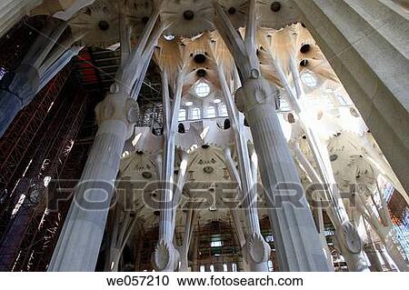 Interior of Sagrada Familia temple by Gaudi, Barcelona. Catalonia, Spain View Large Photo Image Stock Image - Interior of Sagrada Familia temple by Gaudi, Barcelona. Catalonia, Spain. Fotosearch