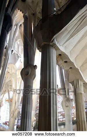 Interior of Sagrada Familia temple by Gaudi, Barcelona. Catalonia, Spain View Large Photo Image Stock Photo - Interior of Sagrada Familia temple by Gaudi, Barcelona. Catalonia, Spain. Fotosearch