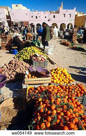 Market. Gharda? a, Algeria View Large Photo Image Stock Photo - Market. Gharda? a, Algeria. Fotosearch