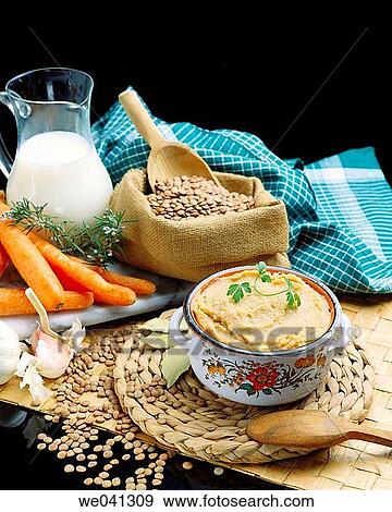 Mashed lentils View Large Photo Image Stock Photo - Mashed lentils. Fotosearch