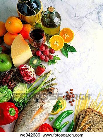 Mediterranean diet View Large Photo Image Stock Photograph - Mediterranean diet. Fotosearch
