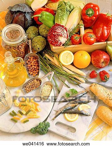 Mediterranean food View Large Photo Image Stock Photograph - Mediterranean food. Fotosearch