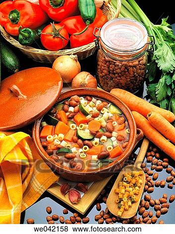 Minestrone View Large Photo Image Stock Photo - Minestrone. Fotosearch