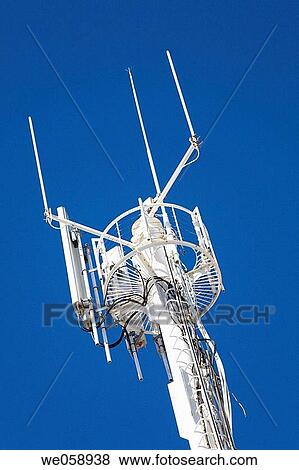 Stock Photo - Mobile telephone aerial. Fotosearch
