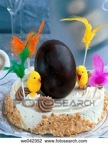 Stock Image - ? Mona de Pascua? typical Spanish Easter cake. Fotosearch