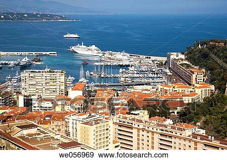 Monaco. C? te d? Azur View Large Photo Image Stock Photo - Monaco. C? te d? Azur. Fotosearch