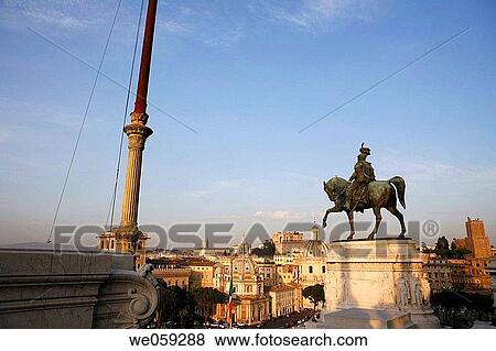 Monument to Vittorio Emanuele II in Venezia Square, Rome. Lazio, Italy View Large Photo Image Stock Photo - Monument to Vittorio Emanuele II in Venezia Square, Rome. Lazio, Italy. Fotosearch