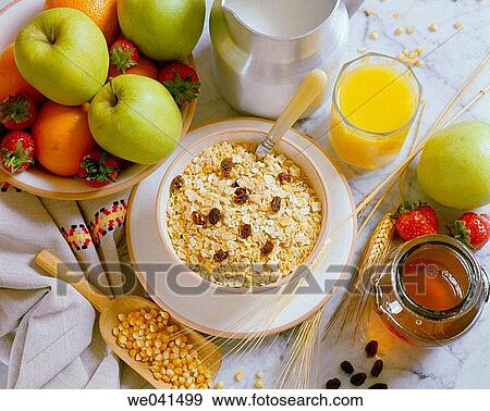Muesli, breakfast View Large Photo Image Stock Photo - Muesli, breakfast. Fotosearch