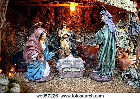 Nativity scene View Large Photo Image Stock Photograph - Nativity scene. Fotosearch