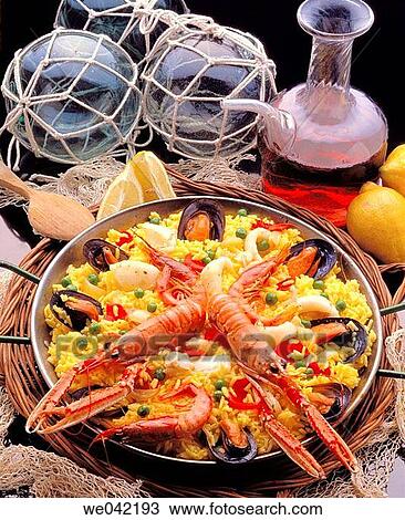 Paella View Large Photo Image Stock Image - Paella. Fotosearch