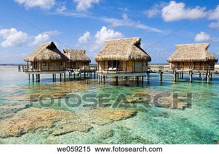 Pearl Beach Resort, Tikehau, Tuamotu Archipelago, French Polynesia. View Large Photo Image Stock Photography - Pearl Beach Resort, Tikehau, Tuamotu Archipelago, French Polynesia.. Fotosearch
