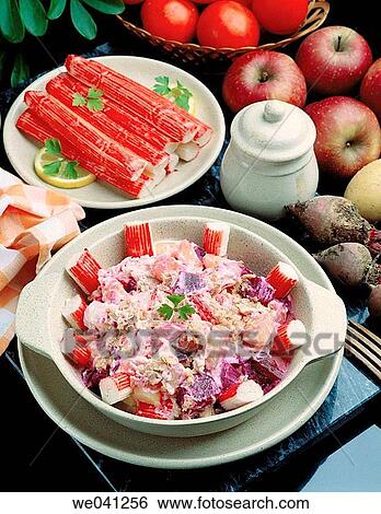 Stock Photograph - Pink salad. Fotosearch
