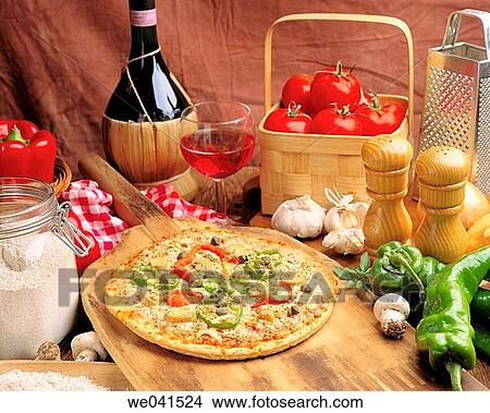 Pizza View Large Photo Image Picture - Pizza. Fotosearch