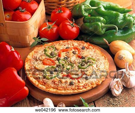 Pizza View Large Photo Image Stock Photograph - Pizza. Fotosearch