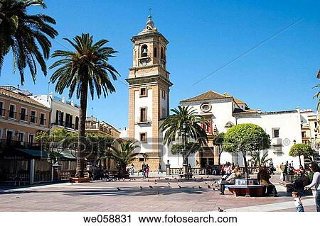 Stock Image - Plaza Alta, Cßdiz. Andalusia, Spain. Fotosearch
