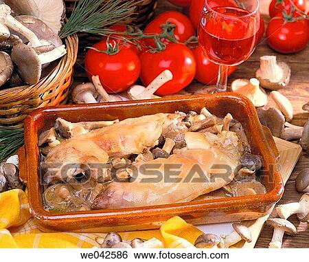 Pork's hands and mushrooms View Large Photo Image Stock Photograph - Pork's hands and mushrooms. Fotosearch