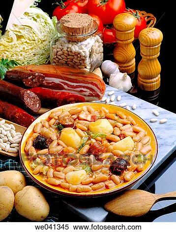 ? Pote asturiano? (typical Asturian stew) View Large Photo Image Stock Photography - ? Pote asturiano? (typical Asturian stew). Fotosearch