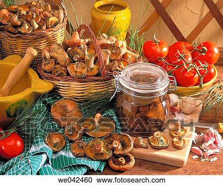 Preserved food, mushrooms View Large Photo Image Stock Image - Preserved food, mushrooms. Fotosearch