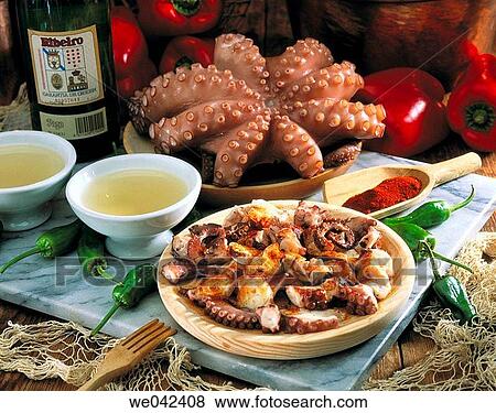 ? Pulpo a feira? octopus in Galician style View Large Photo Image Stock Photo - ? Pulpo a feira? octopus in Galician style. Fotosearch