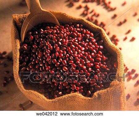 Stock Image - Red soybeans. Fotosearch