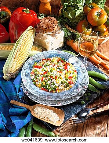 Stock Photo - Rice salad. Fotosearch