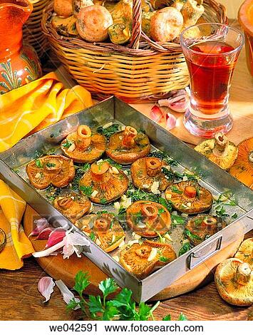 Roasted mushrooms View Large Photo Image Stock Image - Roasted mushrooms. Fotosearch