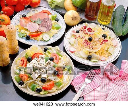 Salads View Large Photo Image Stock Image - Salads. Fotosearch