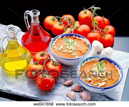 ? Salmorejo? soup based on tomato and bread, originating in C? rdoba (Spain) View Large Photo Image Stock Photo - ? Salmorejo? soup based on tomato and bread, originating in C? rdoba (Spain). Fotosearch