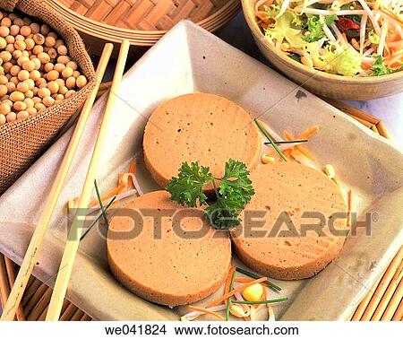 Soy-based meat substitute View Large Photo Image Picture - Soy-based meat substitute. Fotosearch