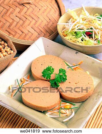 Soy-based meat substitute View Large Photo Image Stock Photo - Soy-based meat substitute. Fotosearch
