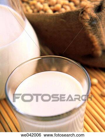 Soy milk View Large Photo Image Stock Photograph - Soy milk. Fotosearch