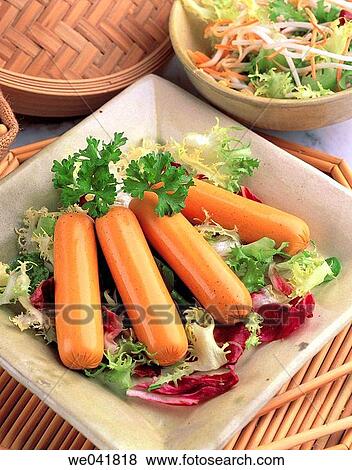 Stock Photo - Soy sausages. Fotosearch