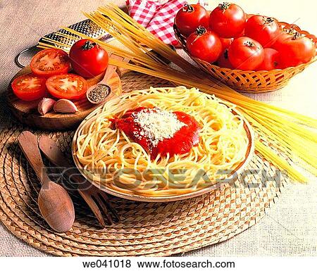 Stock Photo - Spaghetti, Italian food. Fotosearch