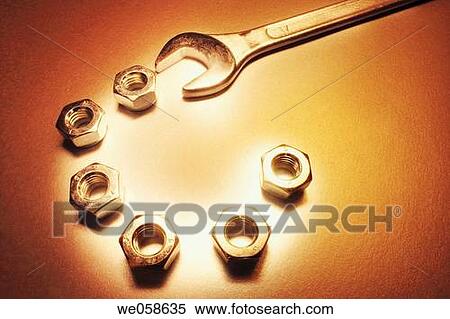 Spanner and Nuts View Large Photo Image Stock Photography - Spanner and Nuts. Fotosearch