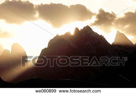 Spring sunset on Trango Towers, Baltoro glacier. Karakoram mountains, Pakistan View Large Photo Image Stock Photo - Spring sunset on Trango Towers, Baltoro glacier. Karakoram mountains, Pakistan. Fotosearch