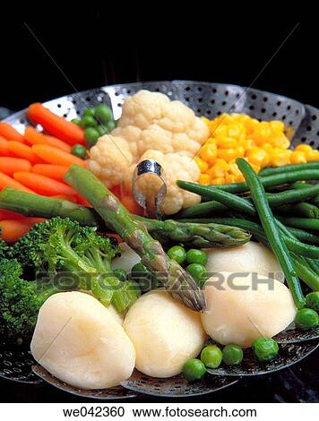 Steamed vegetables View Large Photo Image Stock Image - Steamed vegetables. Fotosearch