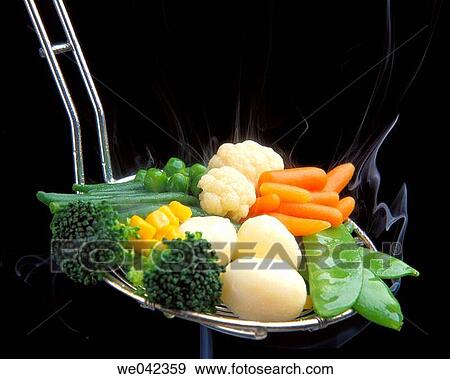 Steamed vegetables View Large Photo Image Stock Photo - Steamed vegetables. Fotosearch