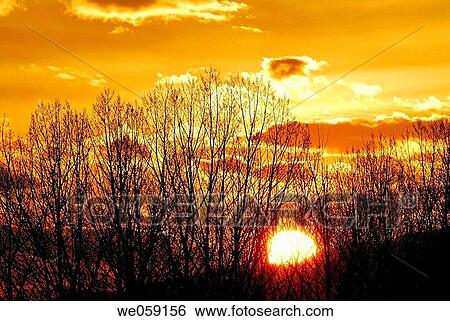 Stock Photograph - Sunset. Osseja, Pyr? n? es-Orientales, France. Fotosearch