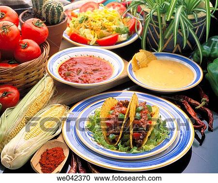 Tacos, Tex-Mex cuisine View Large Photo Image Stock Image - Tacos, Tex-Mex cuisine. Fotosearch