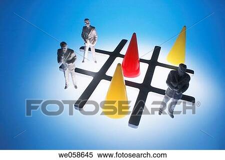 Tic_Tac_Toe with Businessman Figures and Game Pieces View Large Photo Image Stock Photography - Tic_Tac_Toe with Businessman Figures and Game Pieces. Fotosearch