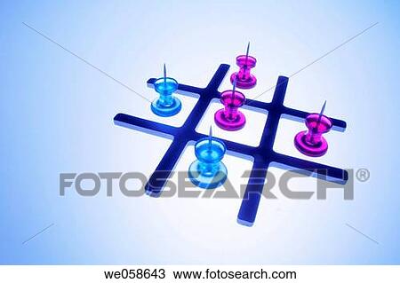 Tic_Tac_Toe with Drawing Pins View Large Photo Image Stock Image - Tic_Tac_Toe with Drawing Pins. Fotosearch