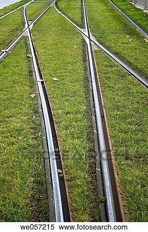 Tram tracks View Large Photo Image Stock Photography - Tram tracks. Fotosearch