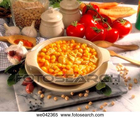 Tripe with chickpeas View Large Photo Image Stock Photography - Tripe with chickpeas. Fotosearch