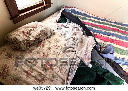 Unmade king_size bed View Large Photo Image Stock Image - Unmade king_size bed. Fotosearch